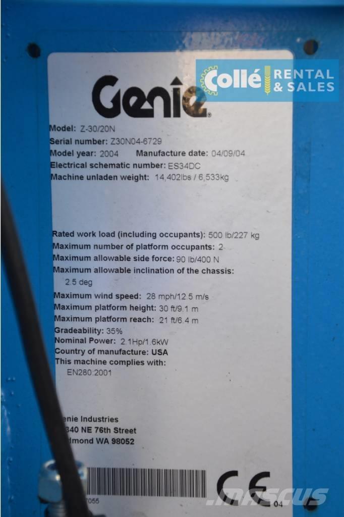 Genie Z-30/20N | 2004 Zglobne podizne platforme