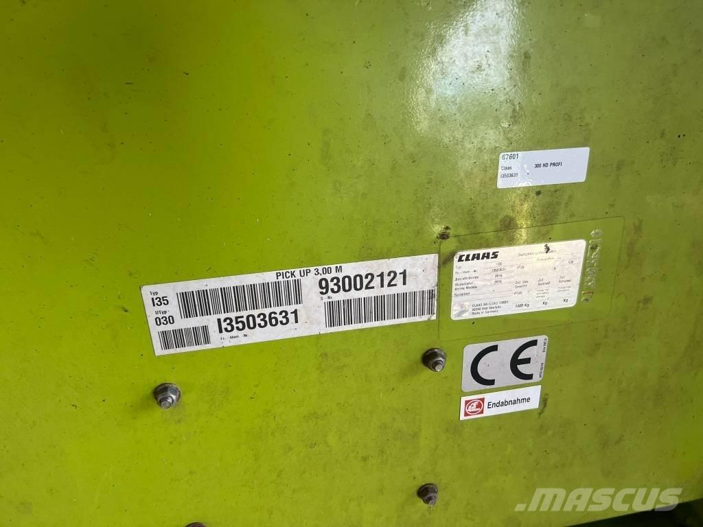 CLAAS PU 300 HD Ostala oprema za žetvu stočne hrane