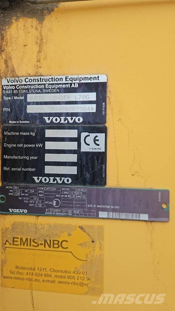 Volvo L 70 G Utovarivači na točkove