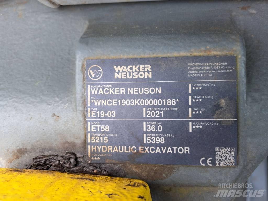 Wacker Neuson ET58 Bageri guseničari