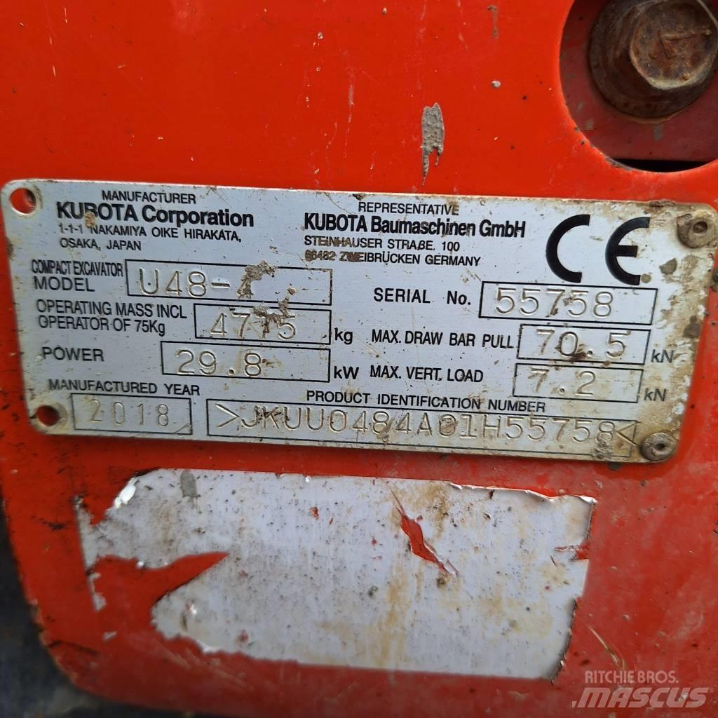 Kubota U 48-4 Mini bageri < 7t