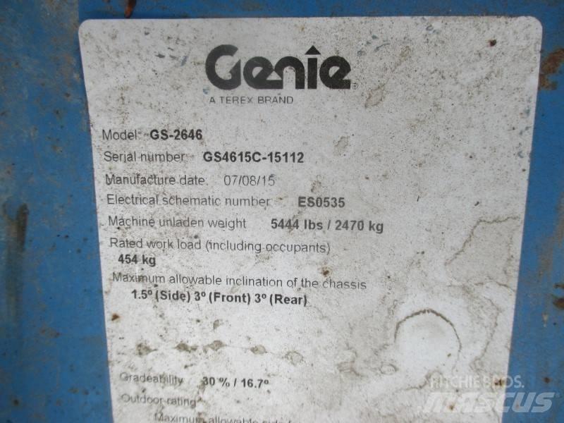 Genie GS 2646 Makazaste platforme