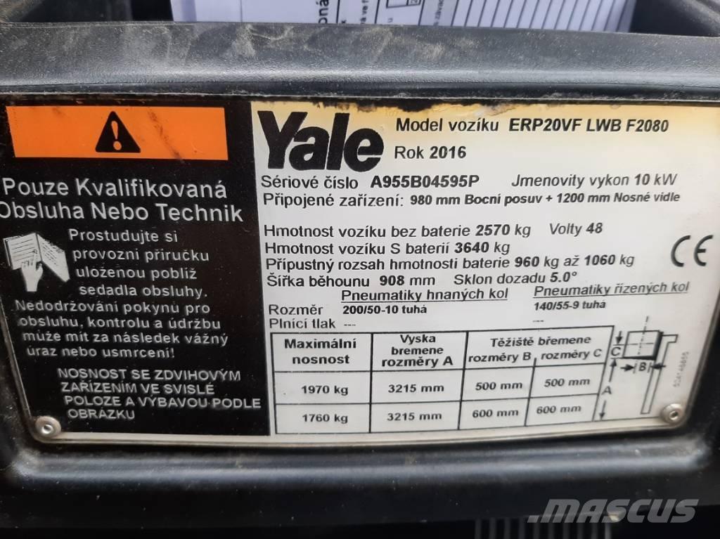 Yale ERP20VF LWB Električni viljuškari