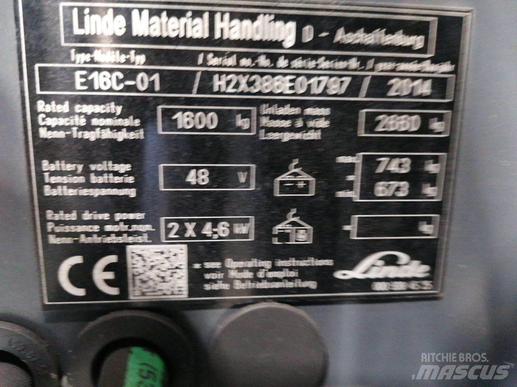 Linde E16C-01 Električni viljuškari