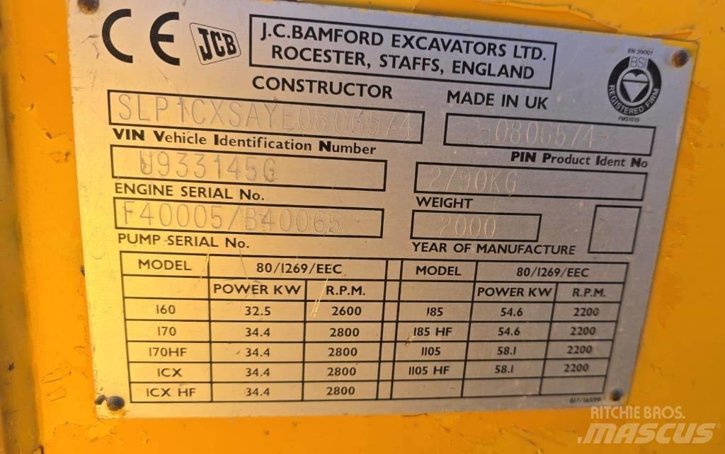 JCB 1 CX Rovokopači