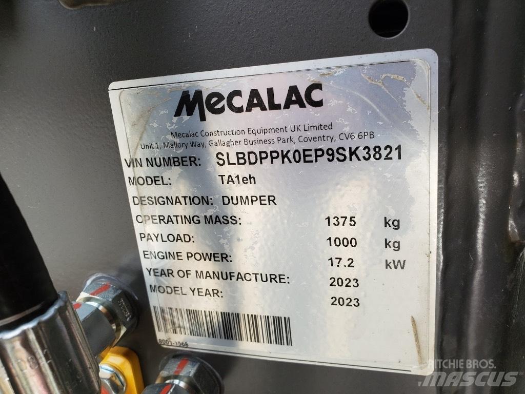 Mecalac TA1EH Damperi za gradilište