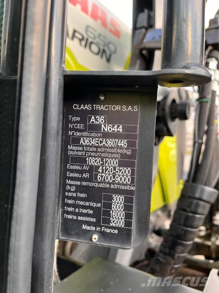 CLAAS ARION 650 Traktori