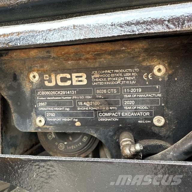 JCB 8026 Mini bageri < 7t