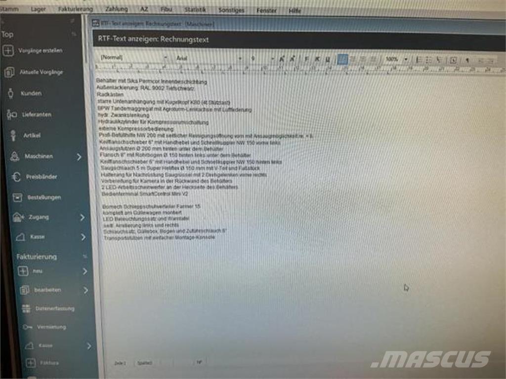 Kotte VT 19.700 Cisterne za djubrivo