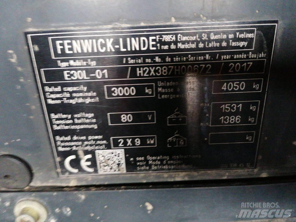 Linde E30L-01 Električni viljuškari