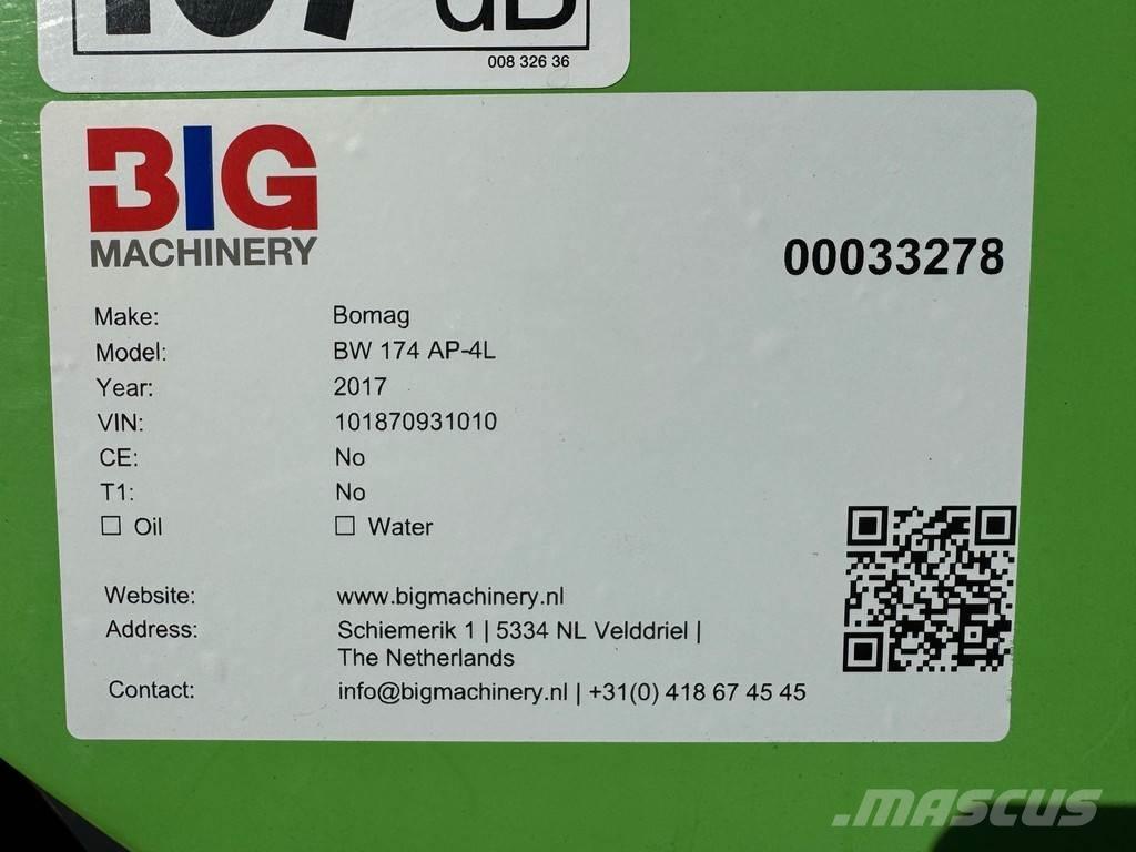 Bomag BW174 AP-4i Valjci sa duplim bubnjem