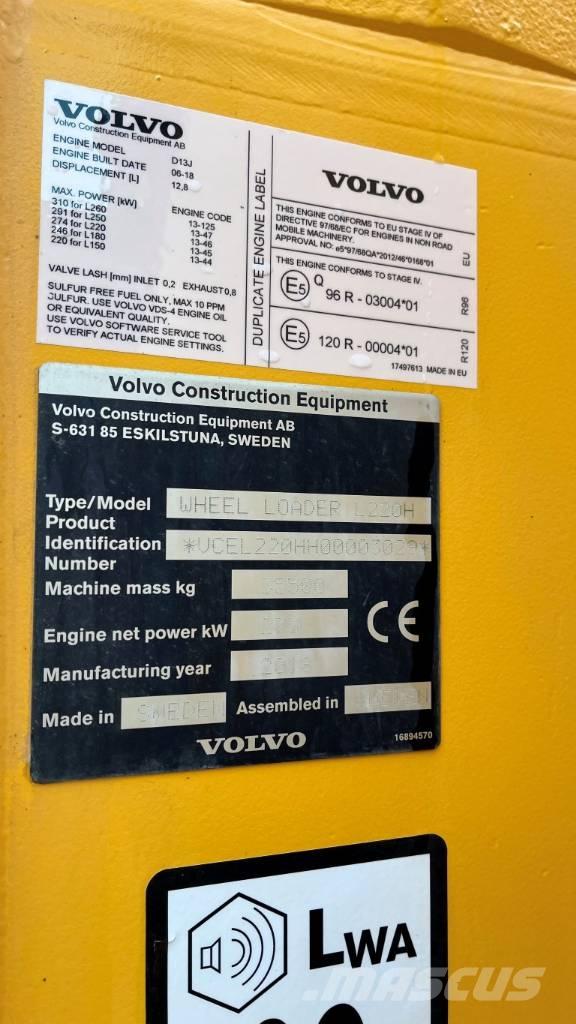 Volvo L220H Utovarivači na točkove