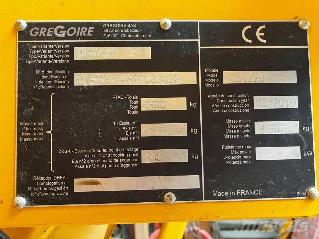 Gregoire G3.220 Mašine za berbu groždja