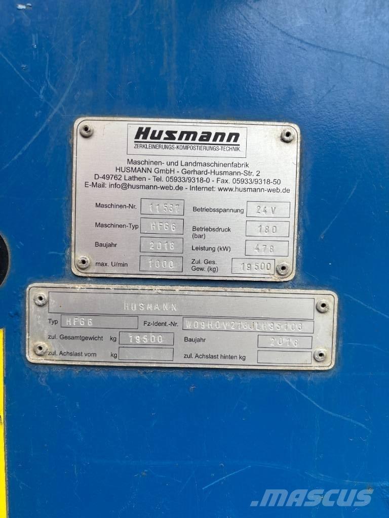 Husmann HFG 6 Mašine za uništavanje otpada