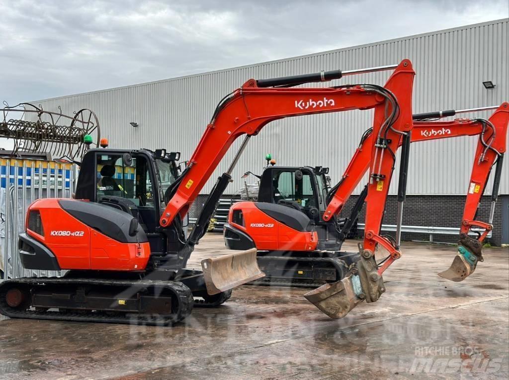 Kubota KX 080-4 Midi bageri 7t – 12t