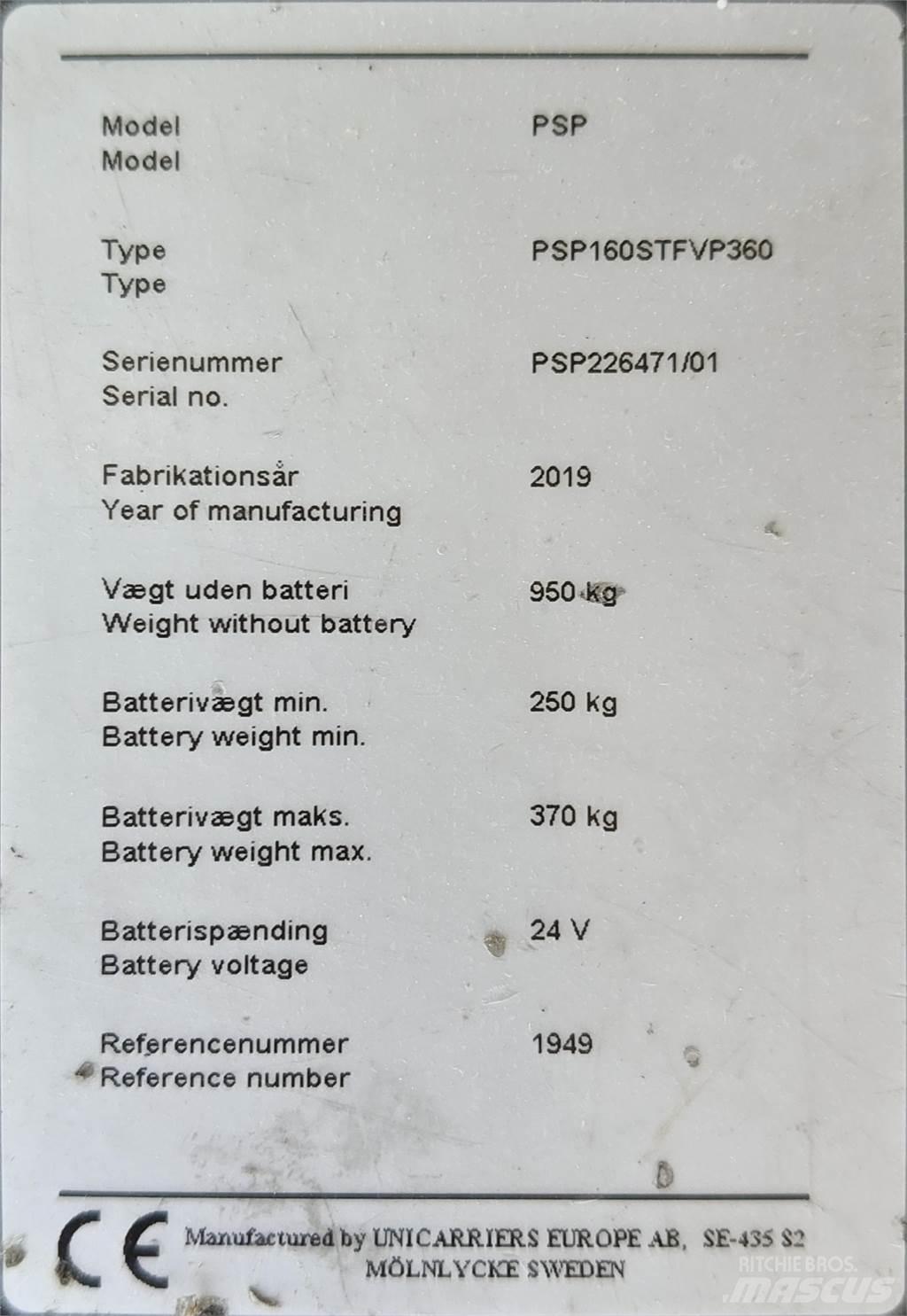 Atlet PSP160 Nisko podizni električni viljuškar sa stajalištom