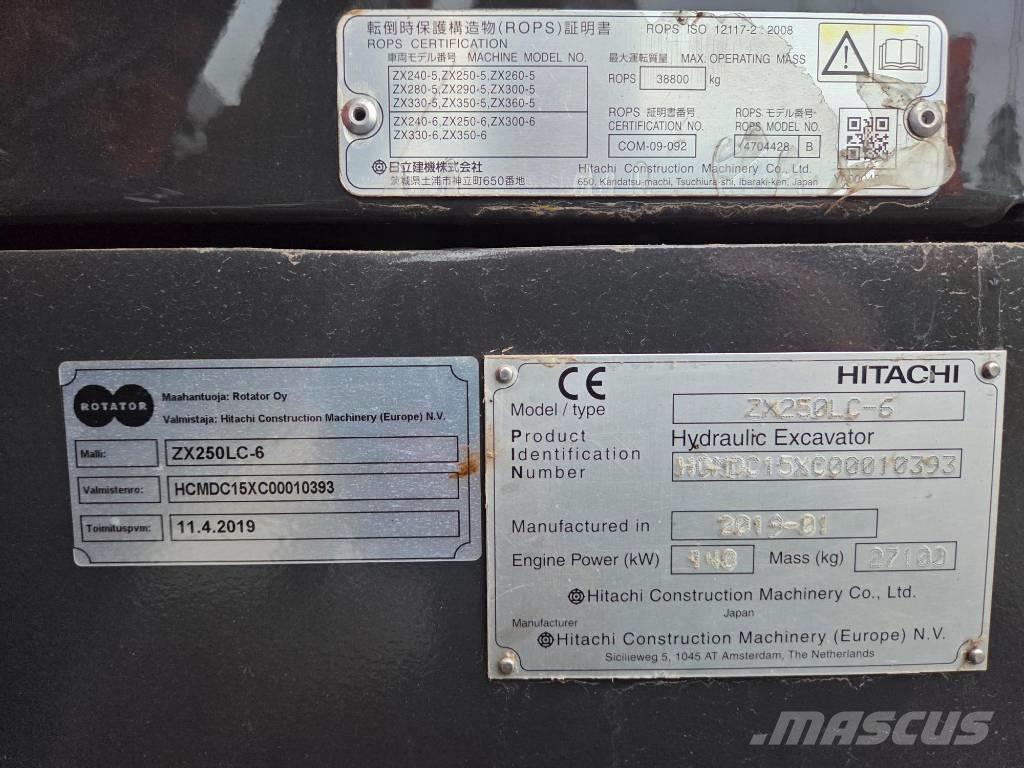 Hitachi ZX 250 LC-6 Bageri guseničari