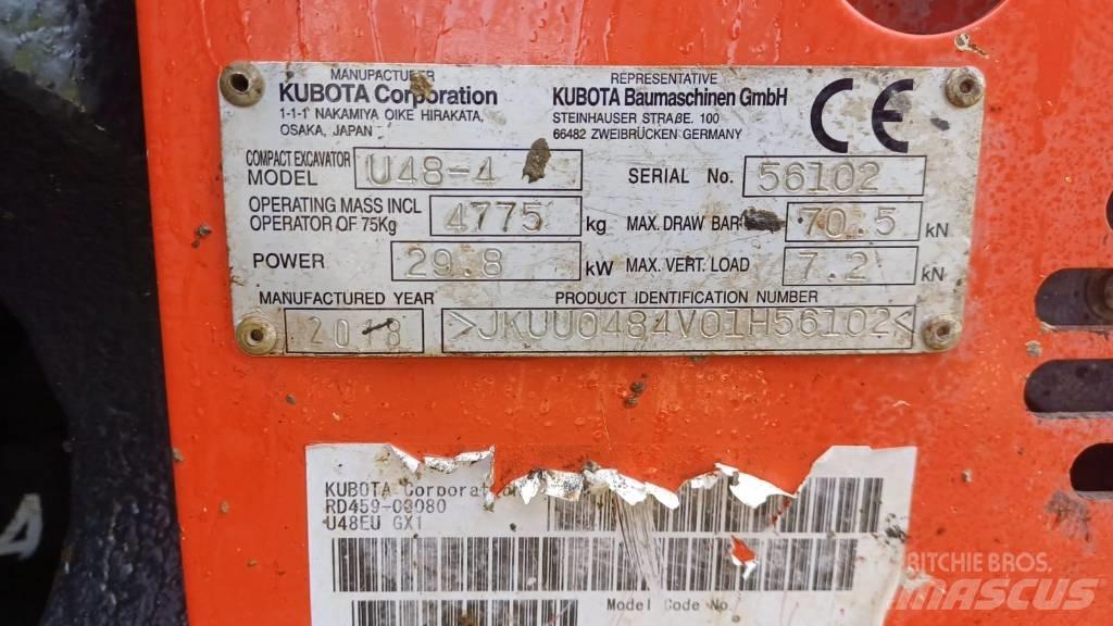Kubota U 48-4 Mini bageri < 7t
