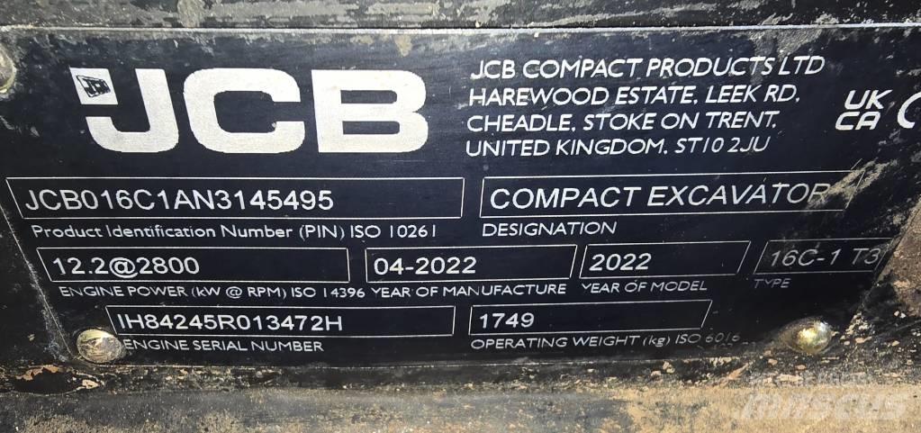 JCB 16C-1 Mini bageri < 7t