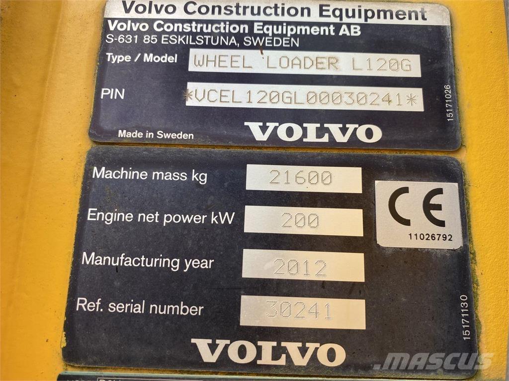 Volvo L120G Utovarivači na točkove