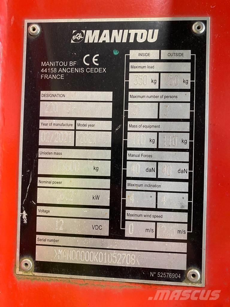 Manitou 220 TJ Zglobne podizne platforme