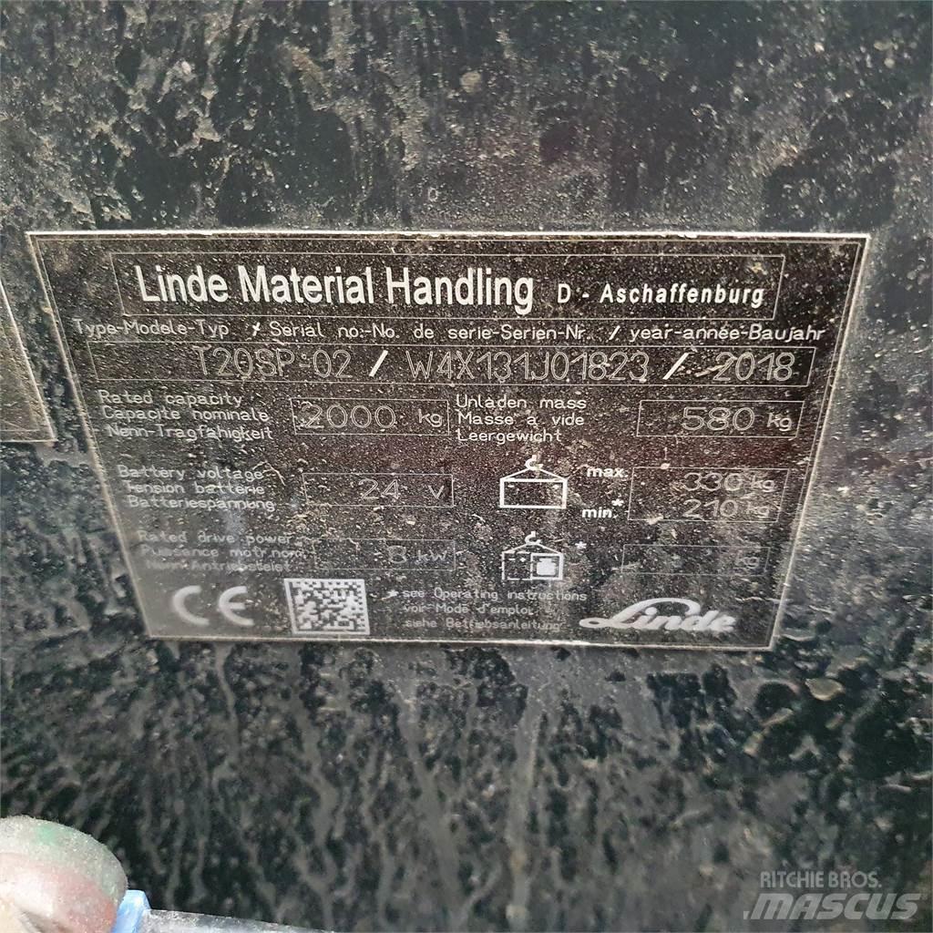 Linde T20SP kurz Nisko podizni električni viljuškar