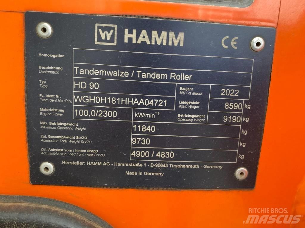 Hamm HD 90 Valjci sa duplim bubnjem