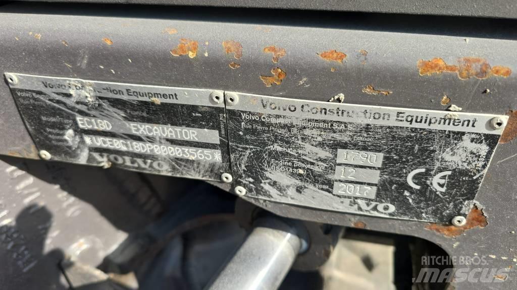 Volvo EC 18 Mini bageri < 7t