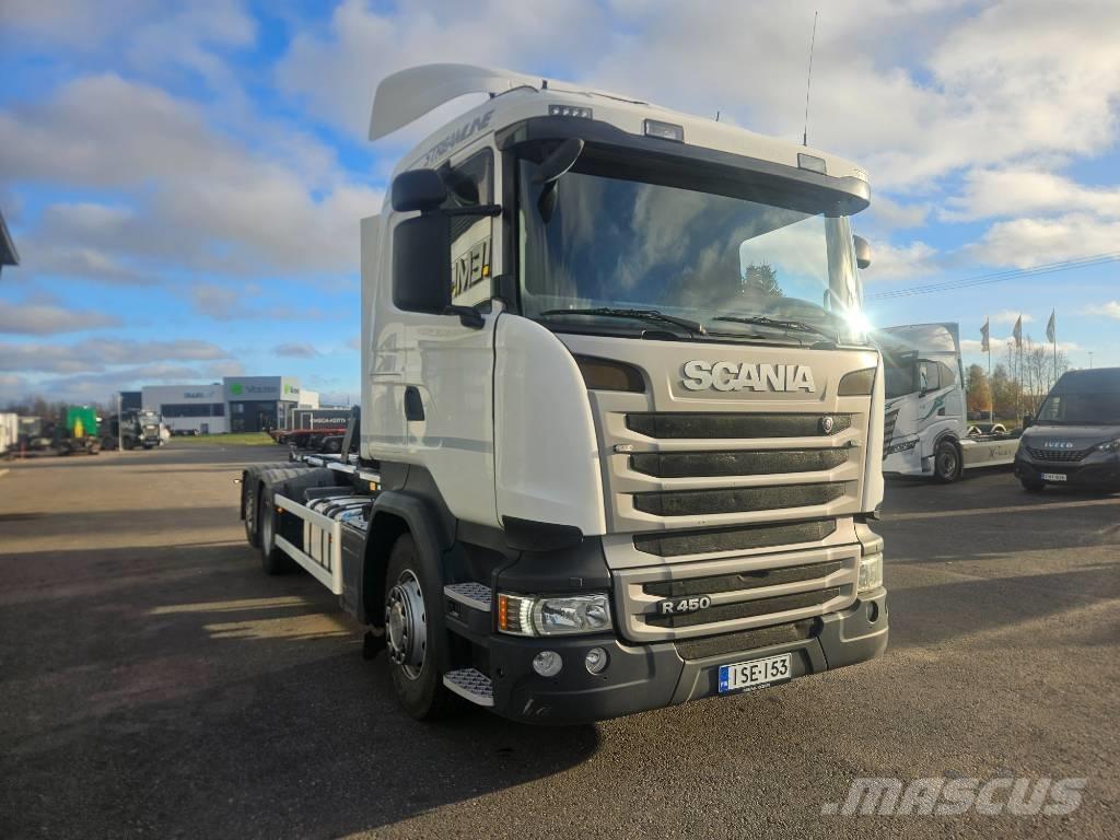 Scania R 450 6x2*4 Rol kiper kamioni sa kukom za podizanje tereta