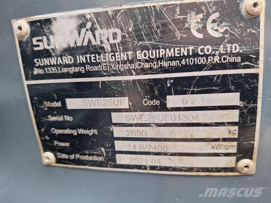Sunward SWE 25 UF Mini bageri < 7t