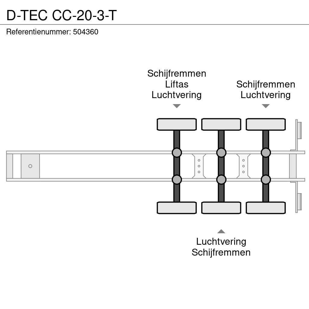 D-tec CC-20-3-T Kontejnerske poluprikolice