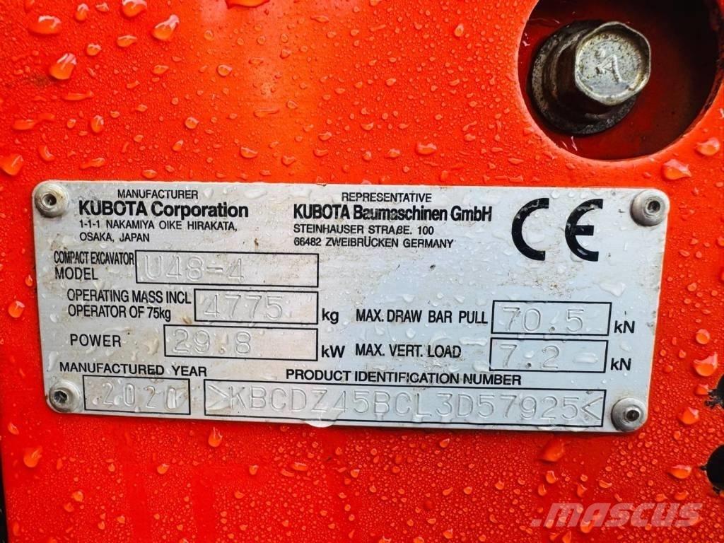 Kubota U 48-4 Mini bageri < 7t