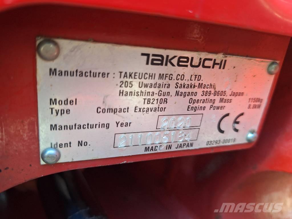 Takeuchi TB 210 R Mini bageri < 7t