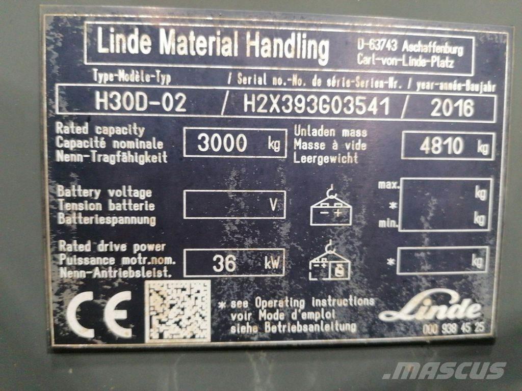 Linde H30D-02 Dizelski viljuškari