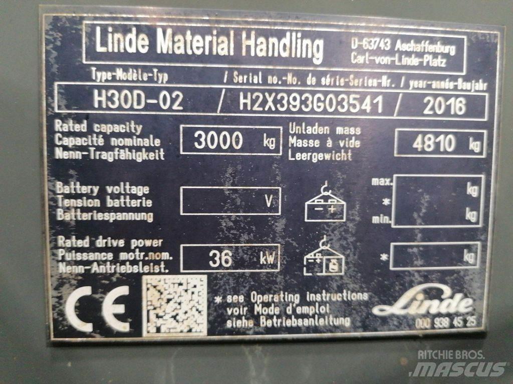 Linde H30D-02 Dizelski viljuškari