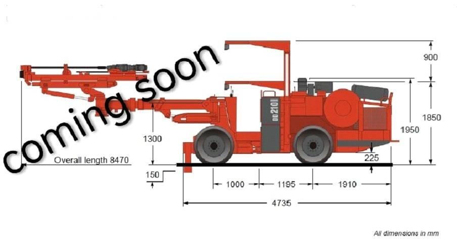 Sandvik DD 210 Oprema za bušenje u tunelima i podzemnim rudnicima