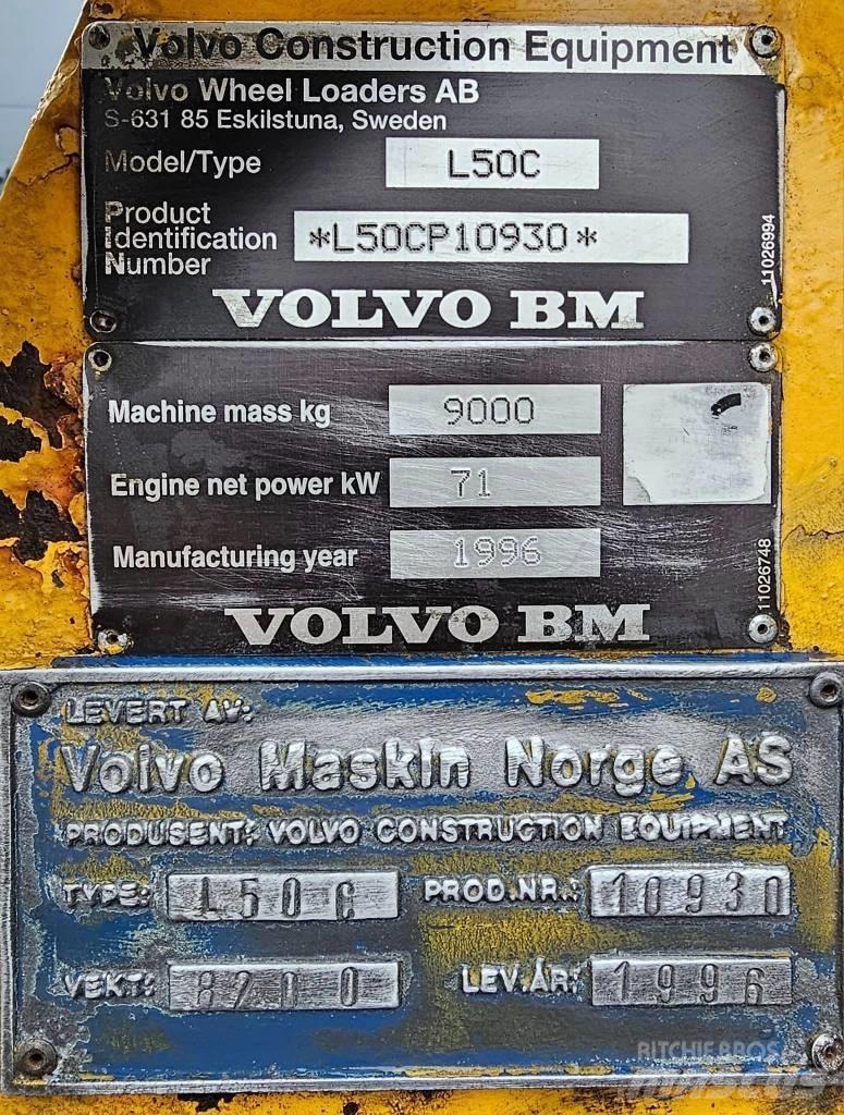 Volvo L 50 C Utovarivači na točkove