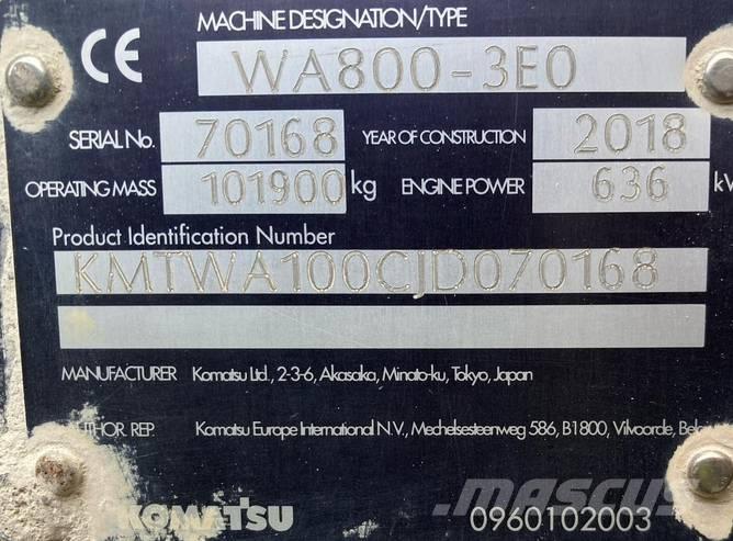 Komatsu WA 800-3 Utovarivači na točkove