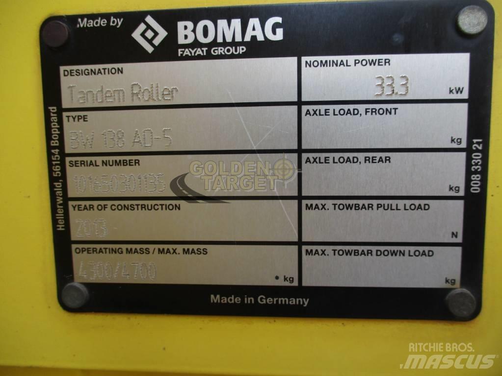 Bomag BW 138 AD-5 Valjci sa duplim bubnjem
