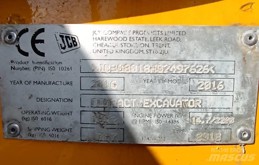 JCB 8018 CTS Mini bageri < 7t