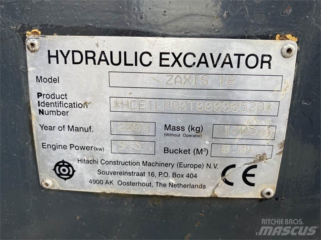 Hitachi ZX18 Bageri točkaši