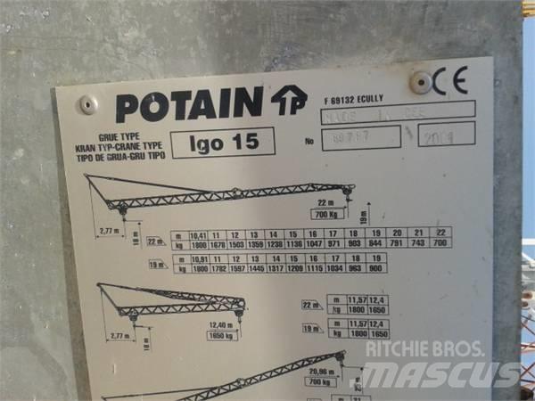 Potain Igo 15 Kranovi tornjevi