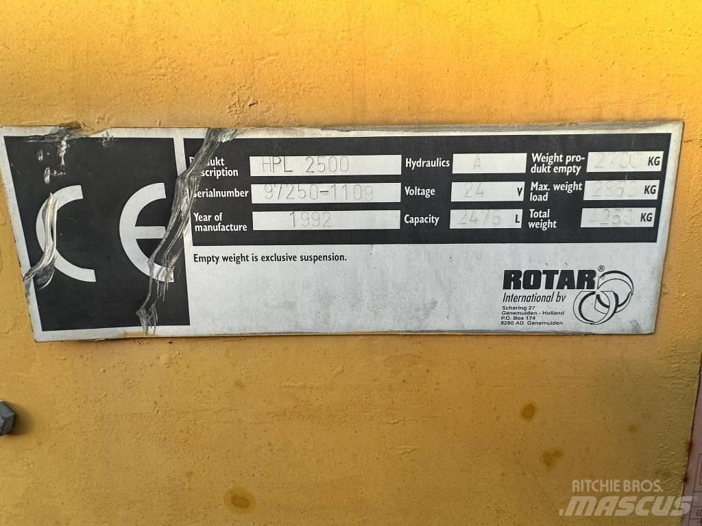 Rotar HPL 2500 Oprema za sortiranje otpada