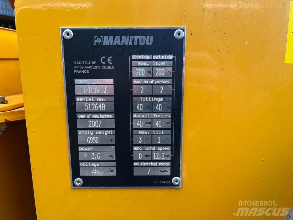 Manitou 170AETJ Zglobne podizne platforme