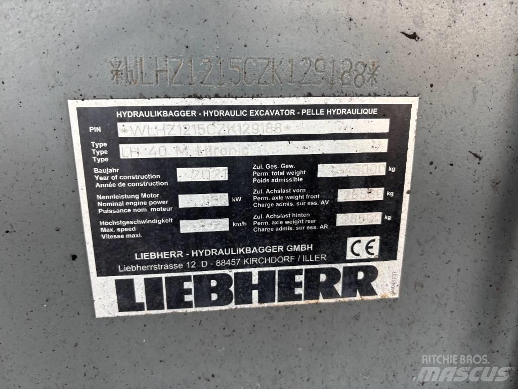 Liebherr LH 40 Port Bageri za prenos primarnih/sekundarnih sirovina
