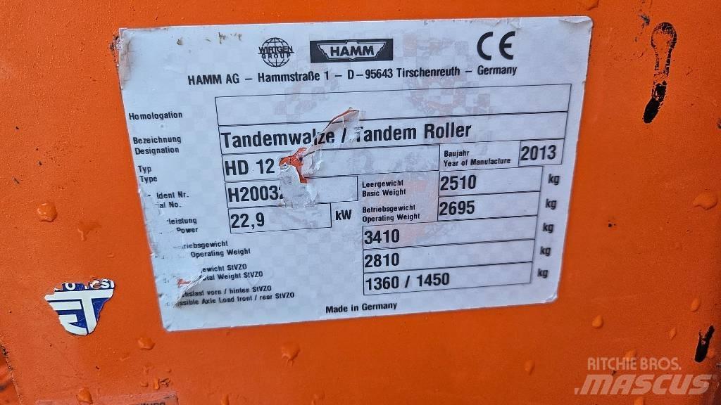 Hamm HD 12 VV Valjci sa duplim bubnjem