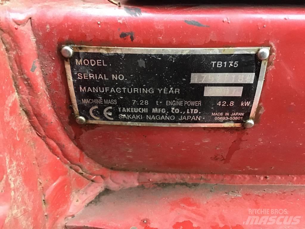 Takeuchi TB 175 Midi bageri 7t – 12t