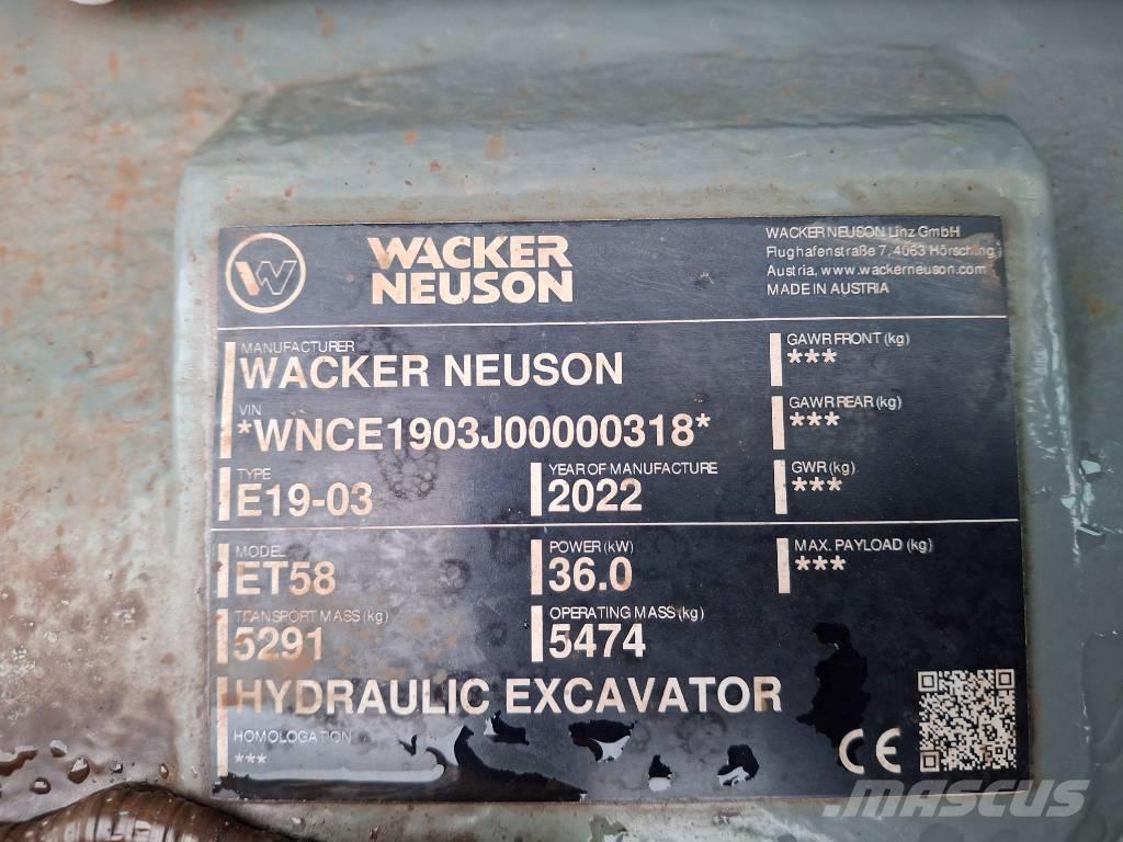 Wacker Neuson ET58 Bageri guseničari
