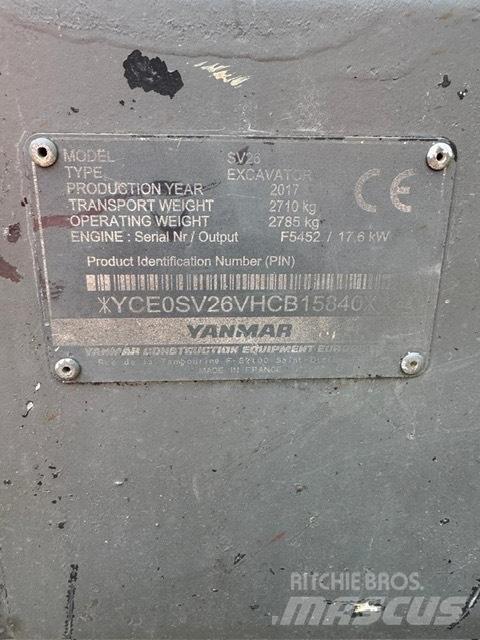 Yanmar SV 26 Mini bageri < 7t