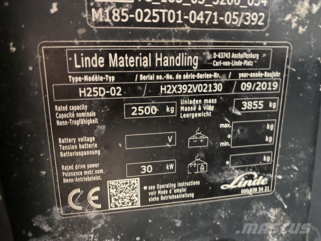 Linde H25D-02 Dizelski viljuškari